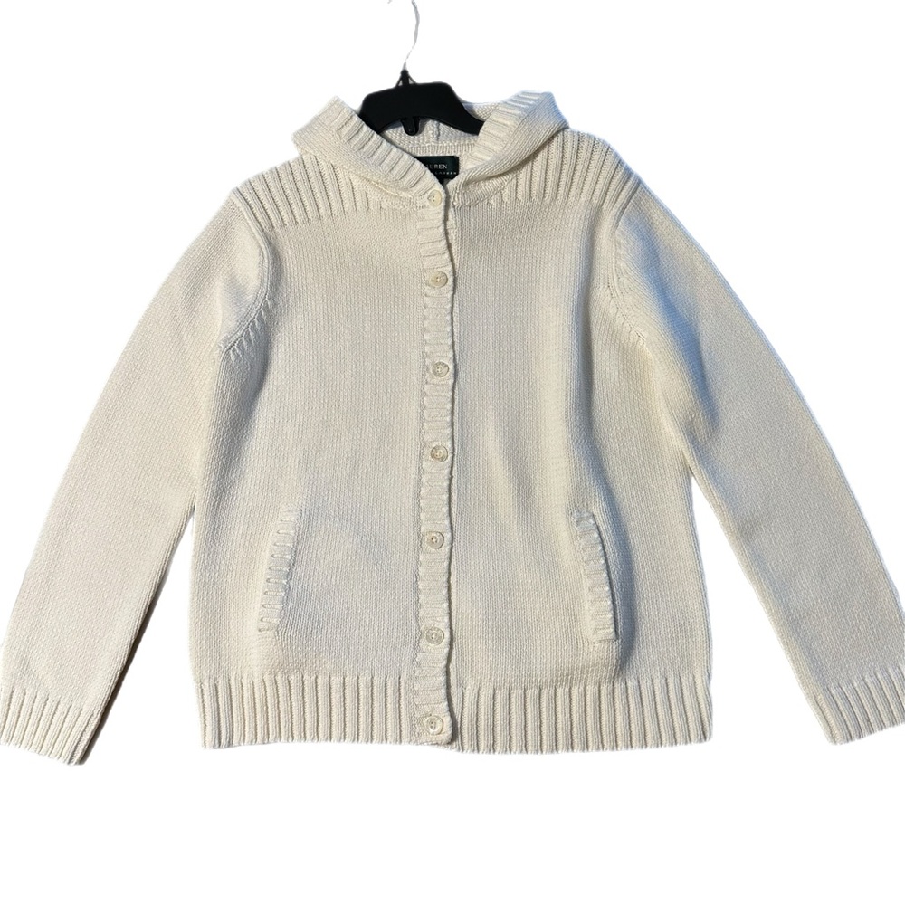 Ralph Lauren Cream Hooded Sweater